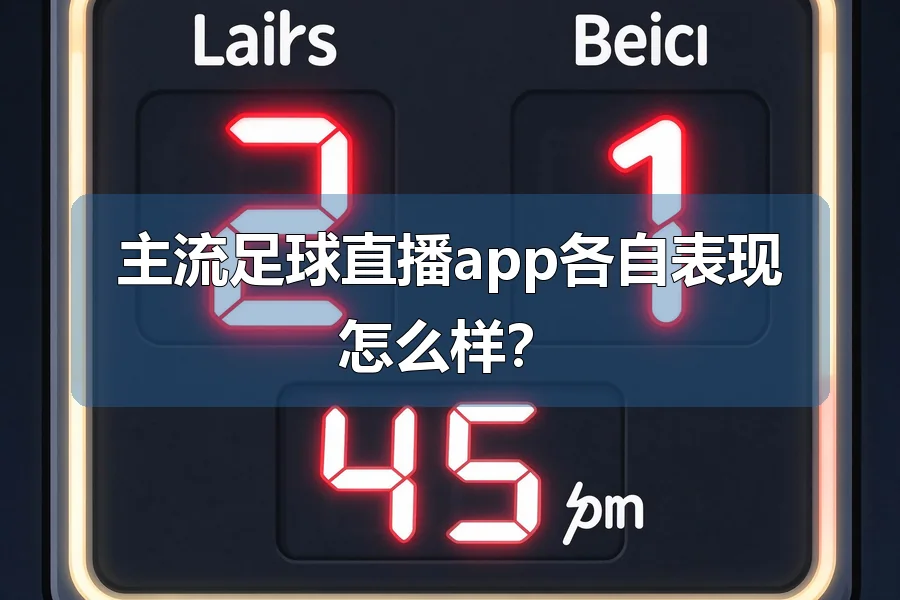 主流足球直播app各自表现怎么样?